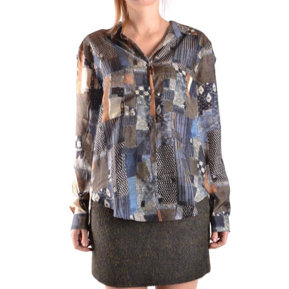 Jacob Cohen Patchwork Long Sleeve Blouse Women multicolor Shirts